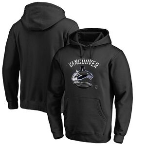 Fanatics Vancouver Canucks Primary Logo Pullover Hoodie Size Medium Black